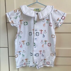 Kissy Kissy White Baby Romper
